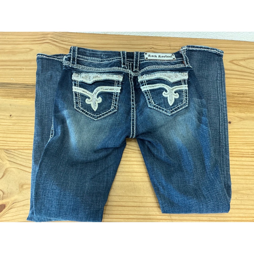 Rock Revival Women's Vivian, Mid - rise Skinny Jeans Size 29 - Picture 6 of 8